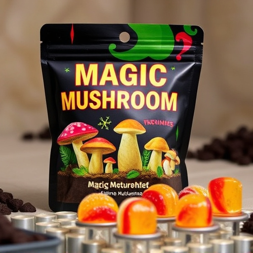 Magic Mushroom Gummies Packaging Shots