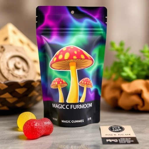 Magic Mushroom Gummies Packaging Shots