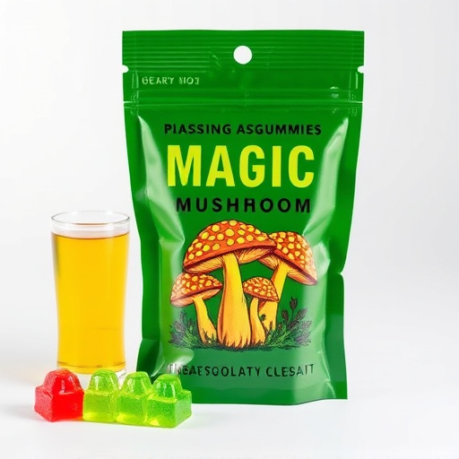 Magic Mushroom Gummies Packaging Shots