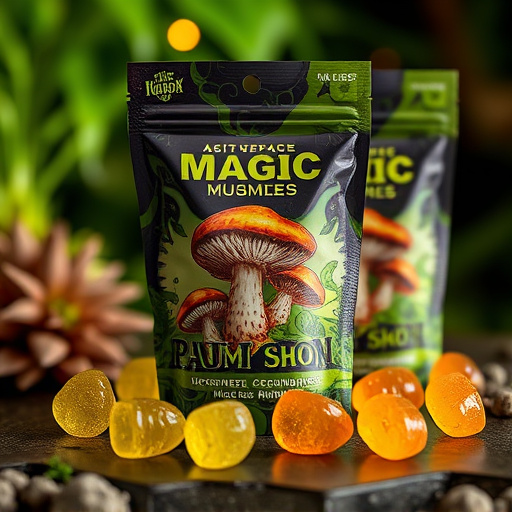 Magic Mushroom Gummies Packaging Shots
