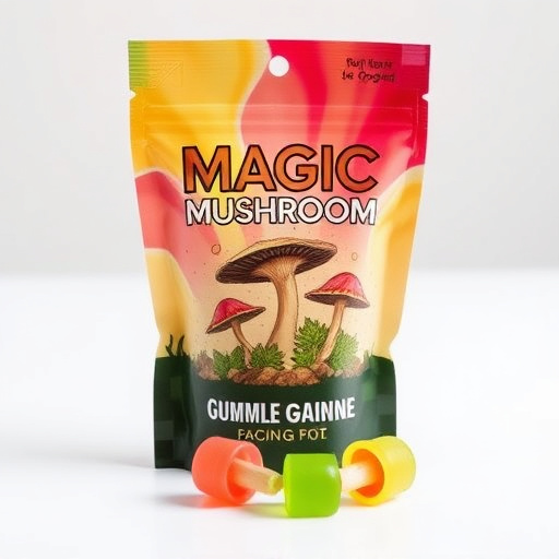 Magic Mushroom Gummies Packaging Shots