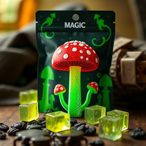 Magic Mushroom Gummies Packaging Shots