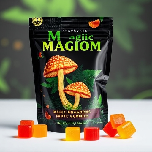 Magic Mushroom Gummies Packaging Shots
