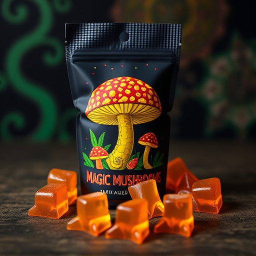 Magic Mushroom Gummies Packaging Shots