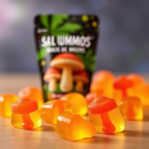 Magic Mushroom Gummies Packaging Shots