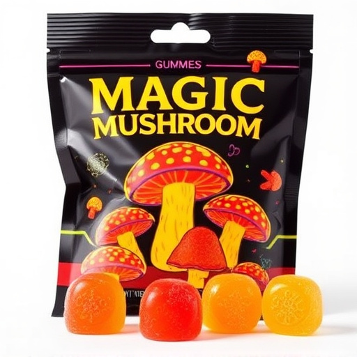 Magic Mushroom Gummies Packaging Shots