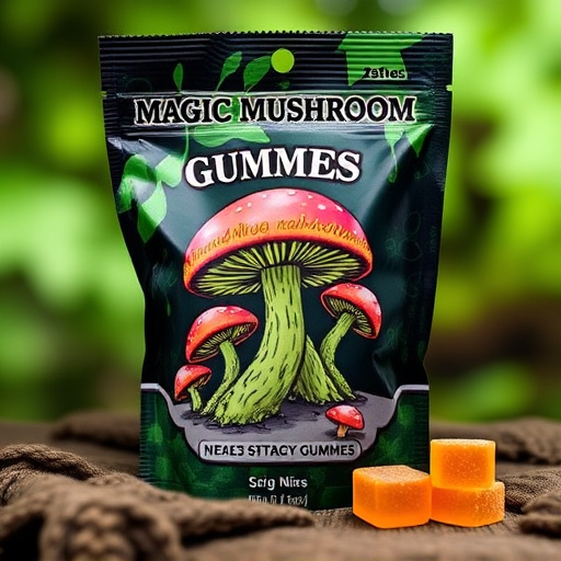 Magic Mushroom Gummies Packaging Shots