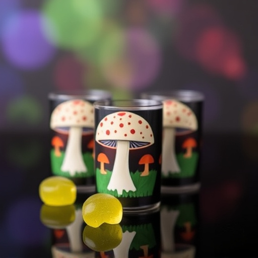 Magic Mushroom Gummies Packaging Shots