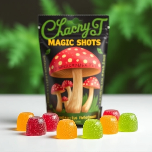 Magic Mushroom Gummies Packaging Shots
