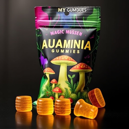 Magic Mushroom Gummies Packaging Shots