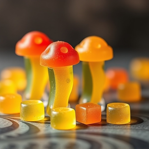 Magic Mushroom Gummies Packaging Shots
