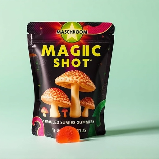 Magic Mushroom Gummies Packaging Shots