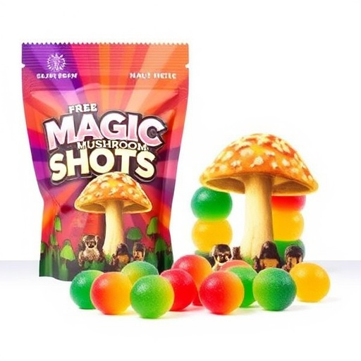 Magic Mushroom Gummies Packaging Shots