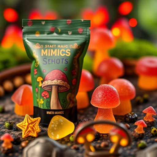 Magic Mushroom Gummies Packaging Shots