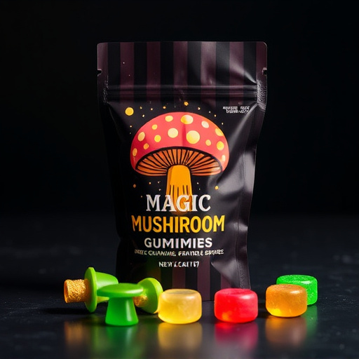 Magic Mushroom Gummies Packaging Shots
