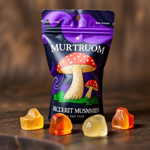 Magic Mushroom Gummies Packaging Shots