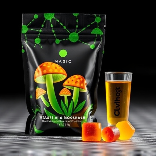 Magic Mushroom Gummies Packaging Shots