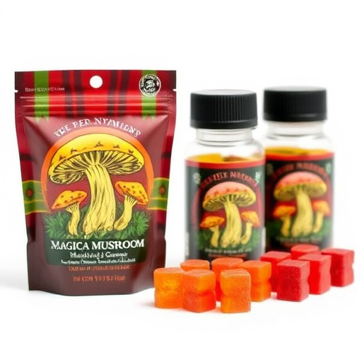 Magic Mushroom Gummies Packaging Shots