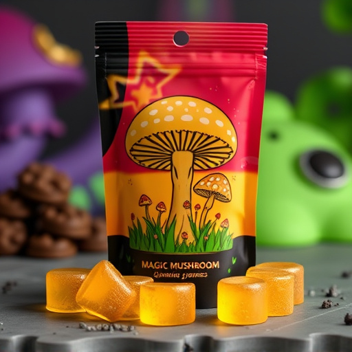 Magic Mushroom Gummies Packaging Shots