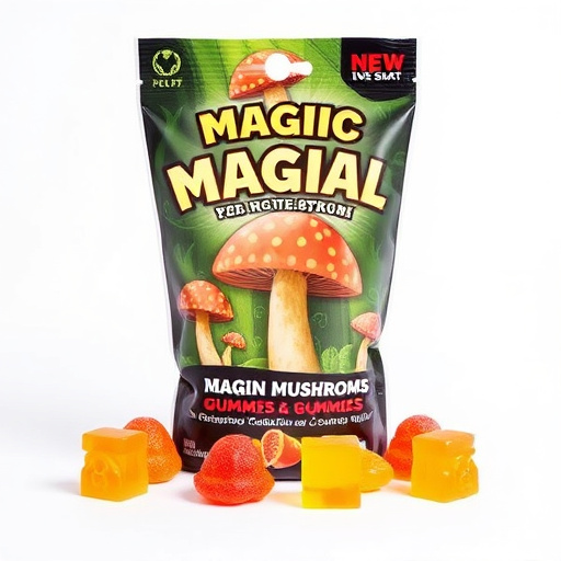Magic Mushroom Gummies Packaging Shots