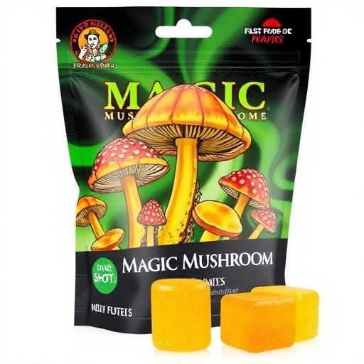 Magic Mushroom Gummies Packaging Shots