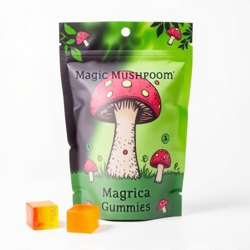Magic Mushroom Gummies Packaging Shots