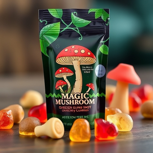 Magic Mushroom Gummies Packaging Shots