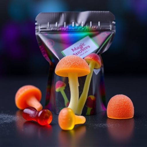 Magic Mushroom Gummies Packaging Shots