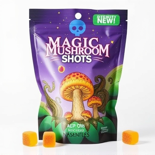 Magic Mushroom Gummies Packaging Shots