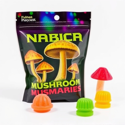 Magic Mushroom Gummies Packaging Shots