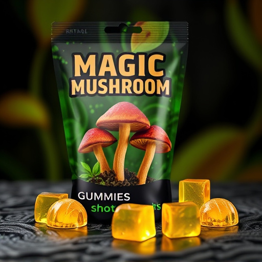 Magic Mushroom Gummies Packaging Shots