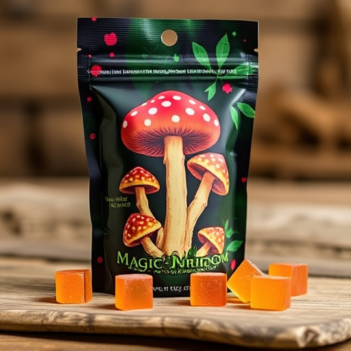 Magic Mushroom Gummies Packaging Shots