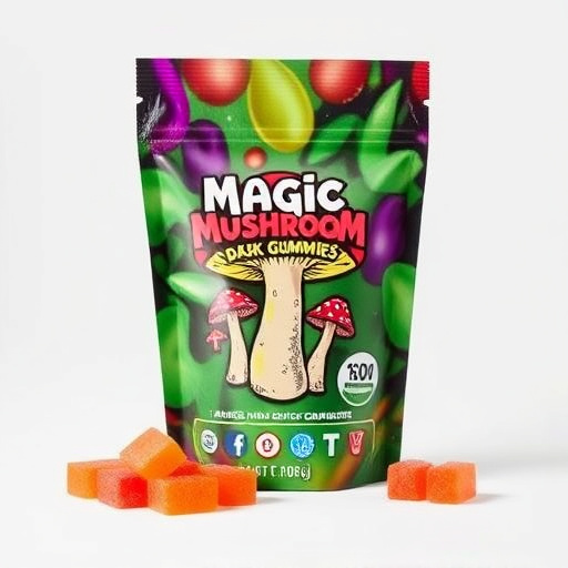 Magic Mushroom Gummies Packaging Shots