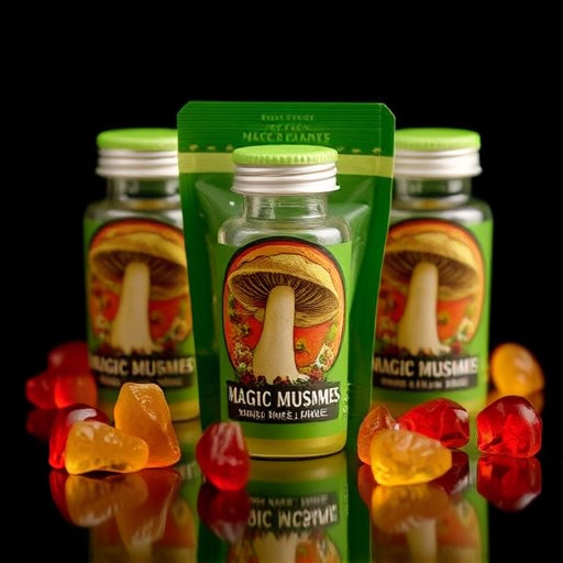 Magic Mushroom Gummies Packaging Shots