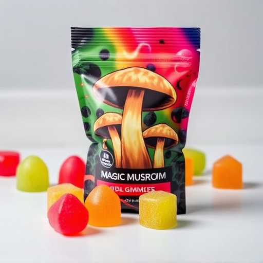 Magic Mushroom Gummies Packaging Shots