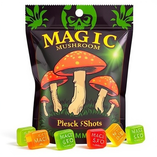 Magic Mushroom Gummies Packaging Shots