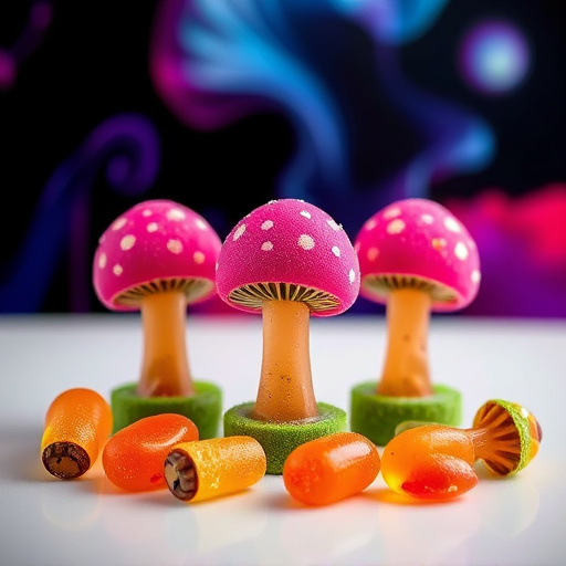 Magic Mushroom Gummies Packaging Shots
