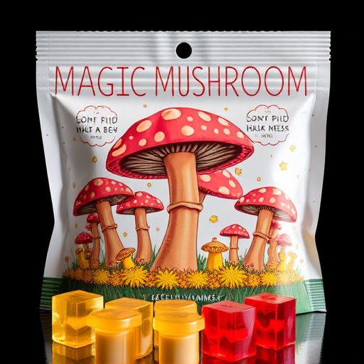 Magic Mushroom Gummies Packaging Shots