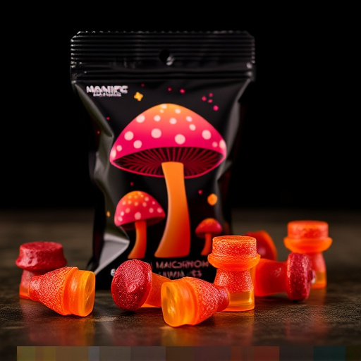 Magic Mushroom Gummies Packaging Shots