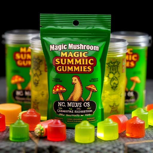 Magic Mushroom Gummies Packaging Shots