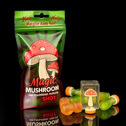 Magic Mushroom Gummies Packaging Shots