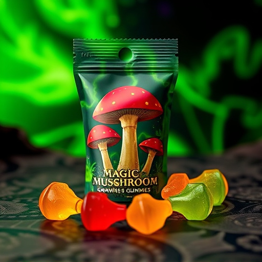 Magic Mushroom Gummies Packaging Shots