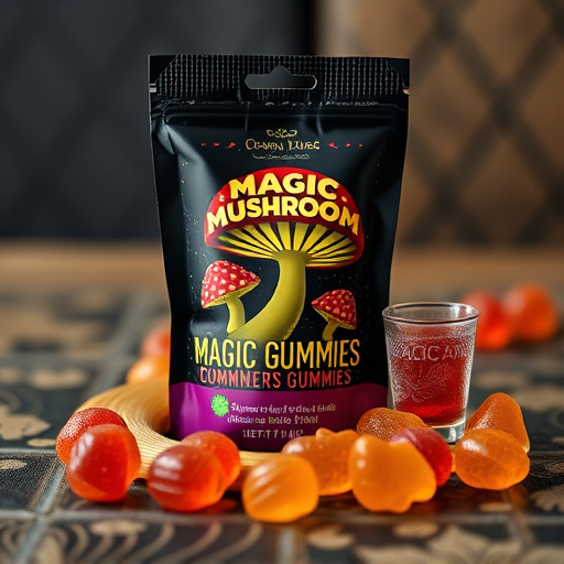 Magic Mushroom Gummies Packaging Shots