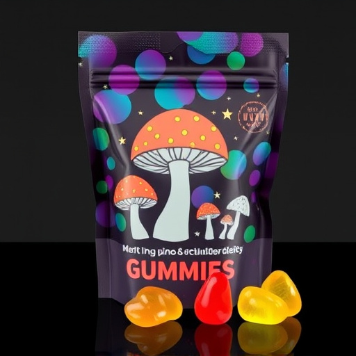 Magic Mushroom Gummies Packaging Shots