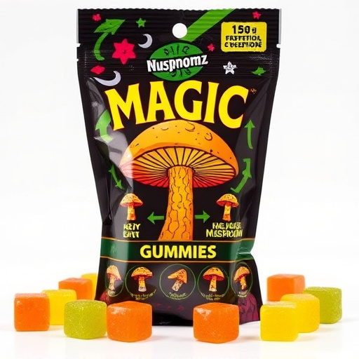 Magic Mushroom Gummies Packaging Shots