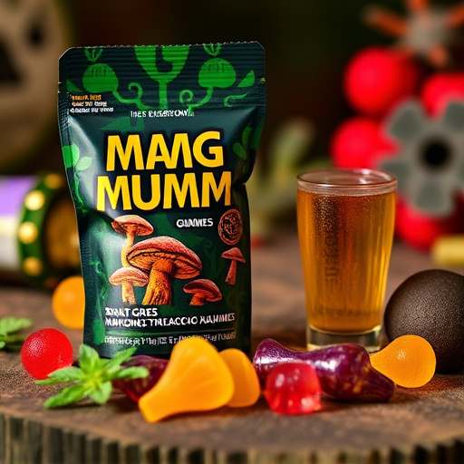 Magic Mushroom Gummies Packaging Shots