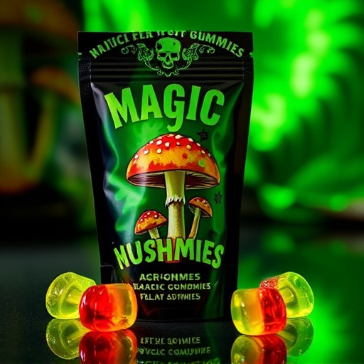 Magic Mushroom Gummies Packaging Shots