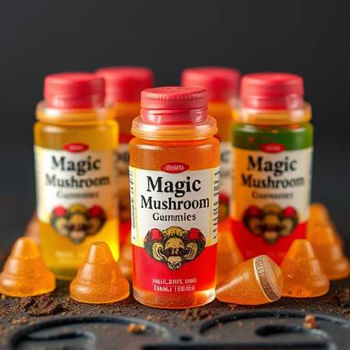 Magic Mushroom Gummies Packaging Shots