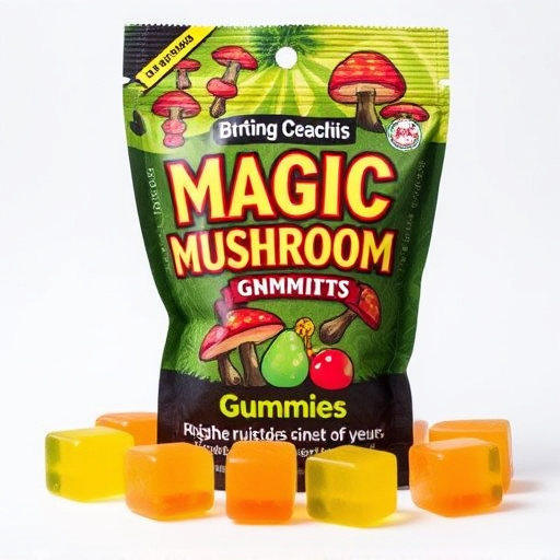 Magic Mushroom Gummies Packaging Shots