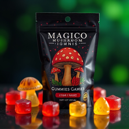 Magic Mushroom Gummies Packaging Shots